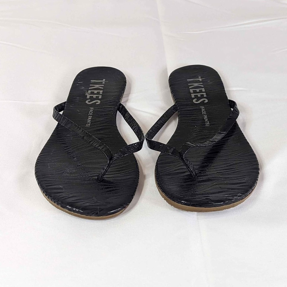 Tkees Zebra Print Thin Strip Sandal